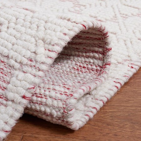 Safavieh 6 x 6 ft. MSR Vermont Hand Woven Square Area Rug, Ivory & Red MSR3503Q-6SQ